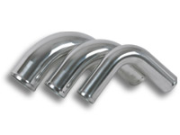 Vibrant 3.5" O.D. Aluminum 45 Degree Bend - Polished - Click Image to Close