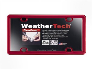 Weathertech 8ALPCC1 License Plate Frame Universal Red