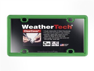 Weathertech 8ALPCC11 License Plate Frame Kelly Universal Green