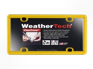 Weathertech 8ALPCC17 License Plate Frame Universal Golden Yellow