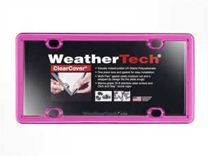 Weathertech 8ALPCC3 License Plate Frame Universal Hot Pink