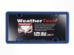 Weathertech 8ALPCC7 License Plate Frame Universal Navy Blue