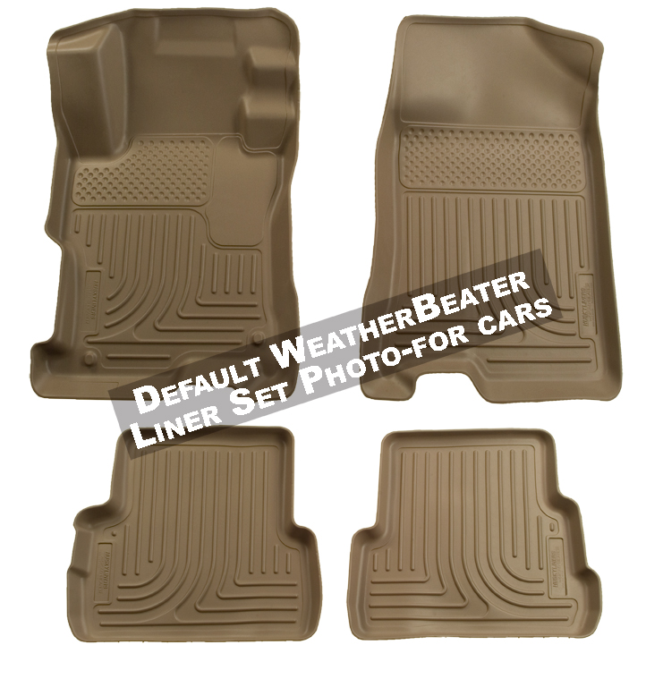 Husky 98063 Front and 2ND Seat Floor Liners - Tan