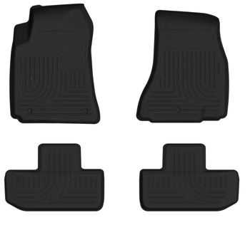 Husky 98071 Front and 2ND Seat Floor Liners - Black