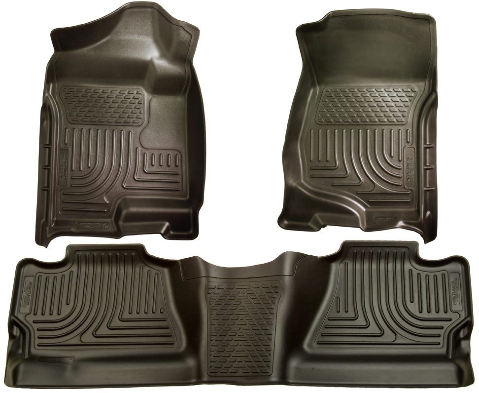 Husky 98201 Front and 2ND Seat Floor Liners - Black