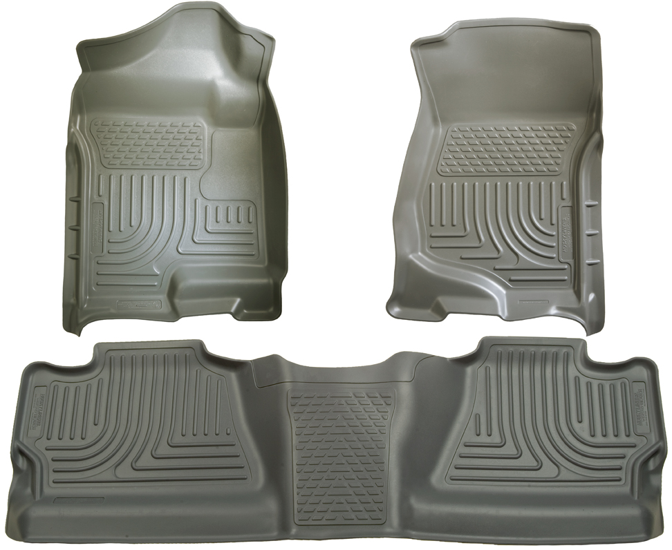 Husky 98202 Front and 2ND Seat Floor Liners - Grey