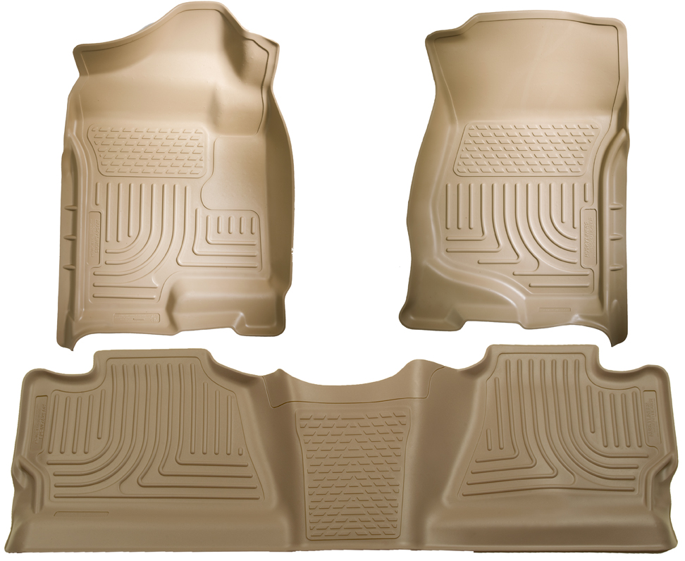 Husky 98203 Front and 2ND Seat Floor Liners - Tan