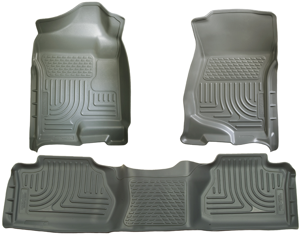Husky 98212 Front and 2ND Seat Floor Liners - Grey
