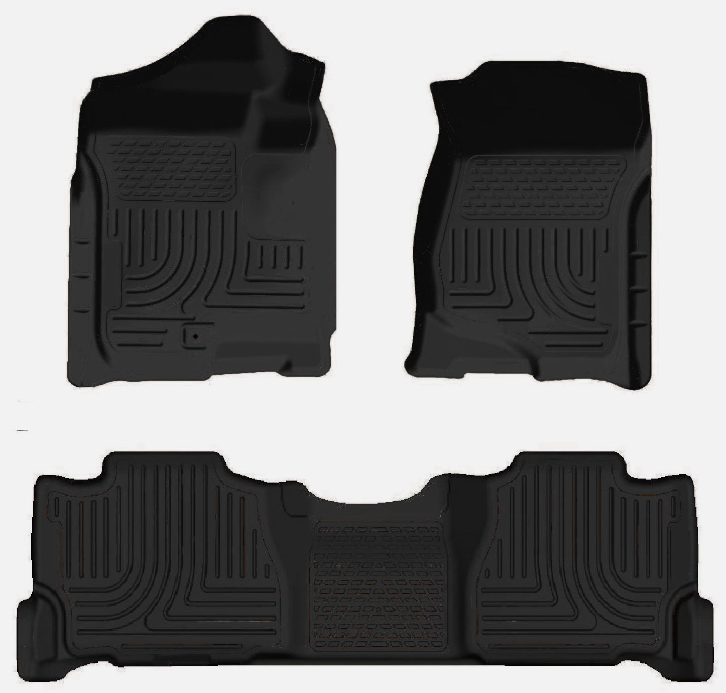 Husky 98251 Front and 2ND Seat Floor Liners - Black