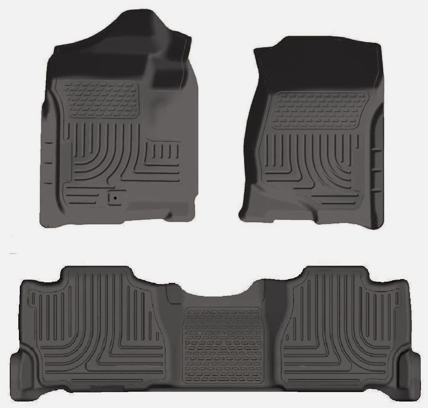 Husky 98252 Front and 2ND Seat Floor Liners - Grey