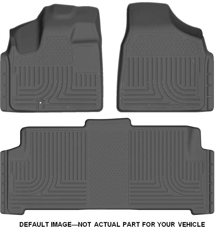 Husky 98512 Front and 2ND Seat Floor Liners - Grey