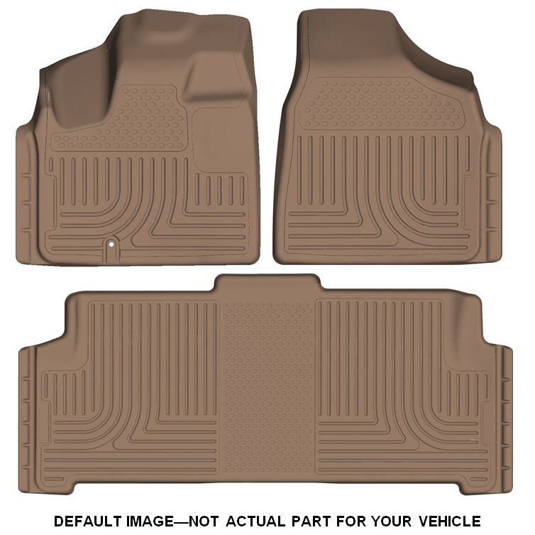 Husky 98513 Front and 2ND Seat Floor Liners - Tan