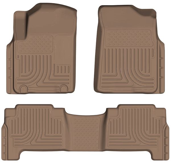 Husky 98613 Front and 2ND Seat Floor Liners - Tan