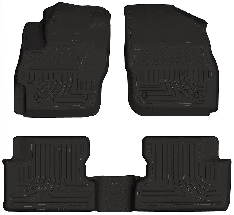 Husky 98631 Front and 2ND Seat Floor Liners - Black