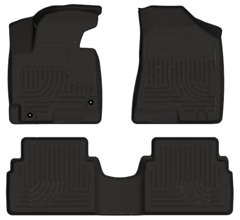 Husky 98881 Front and 2ND Seat Floor Liners - Black