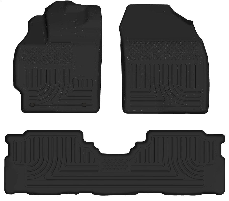 Husky 98911 Front and 2ND Seat Floor Liners - Black