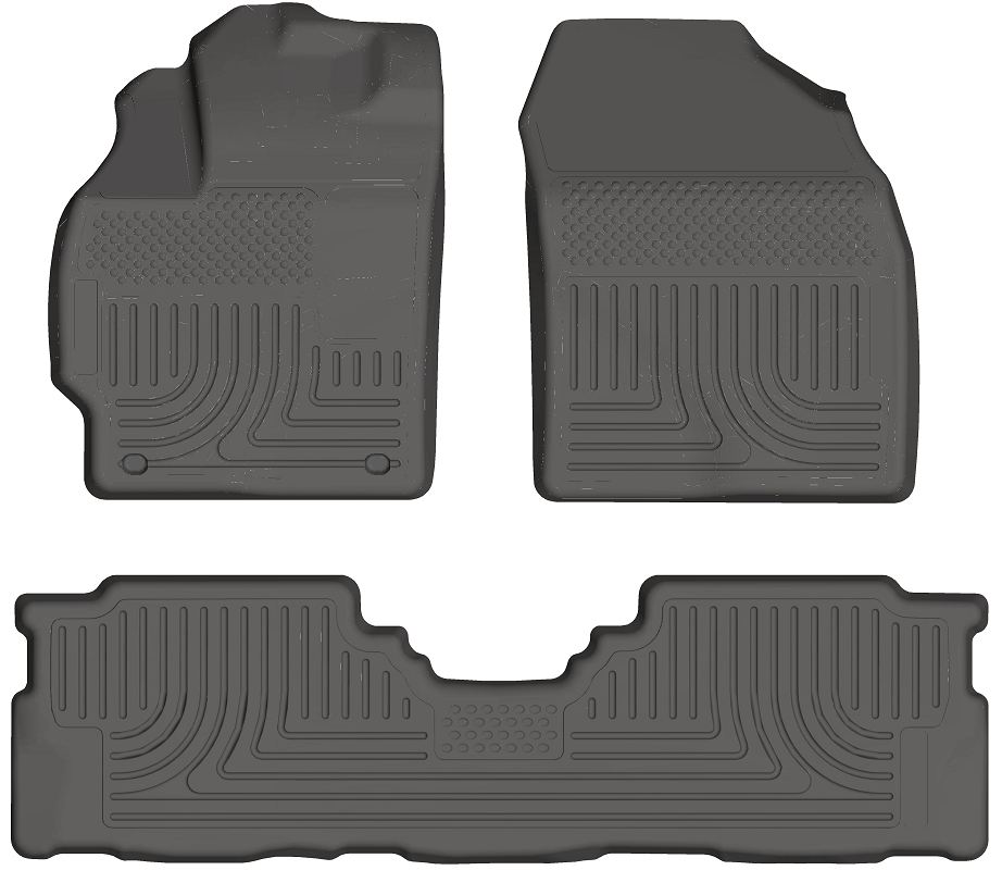 Husky 98912 Front and 2ND Seat Floor Liners - Grey