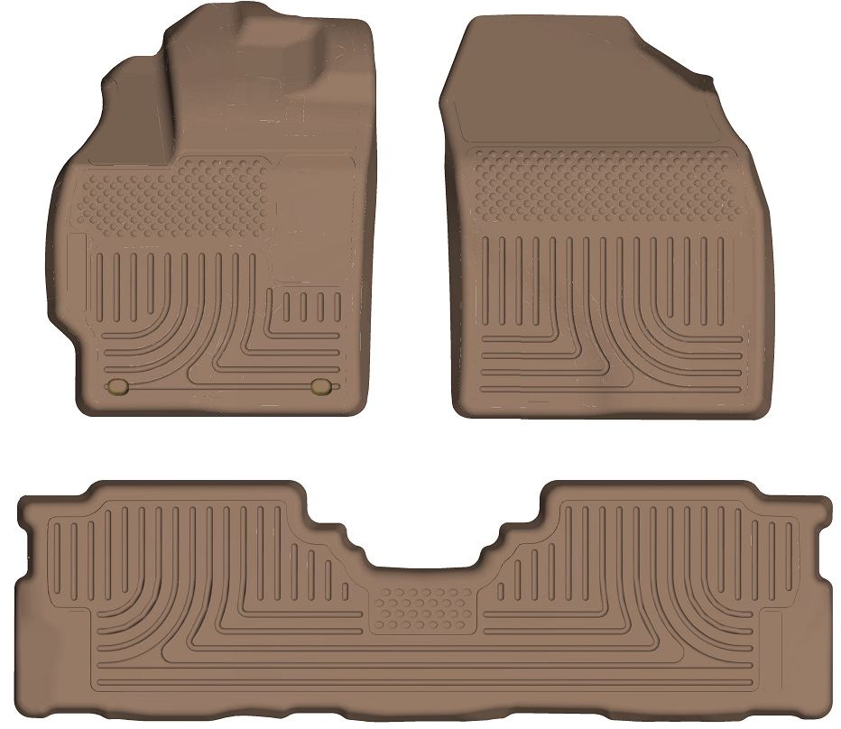 Husky 98913 Front and 2ND Seat Floor Liners - Tan