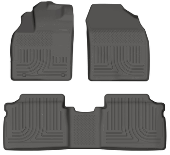 Husky 98932 Front and 2ND Seat Floor Liners - Grey