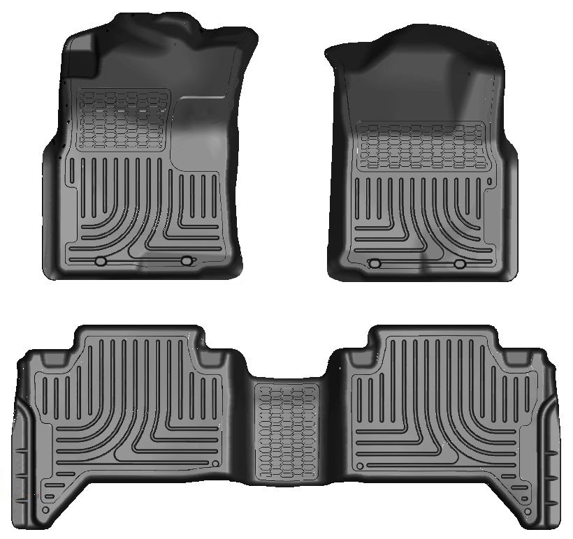 Husky 98951 Front and 2ND Seat Floor Liners - Black