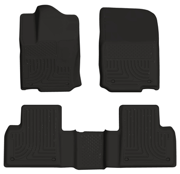 Husky 98981 Front and 2ND Seat Floor Liners - Black