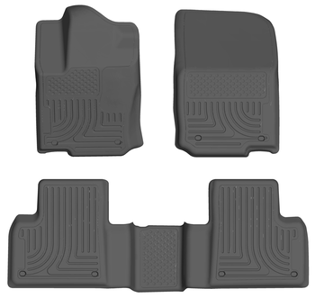 Husky 98982 Front and 2ND Seat Floor Liners - Grey