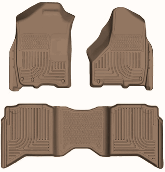 Husky 99003 Front and 2ND Seat Floor Liners - Tan
