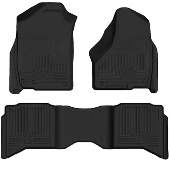 Husky 99011 Front and 2ND Seat Floor Liners - Black