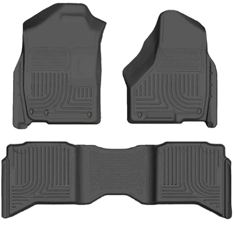 Husky 99012 Front and 2ND Seat Floor Liners - Grey