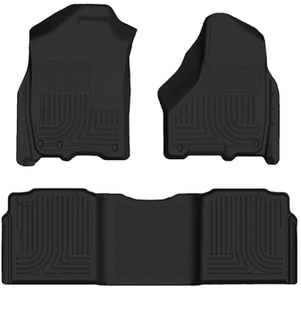 Husky 99041 Front and 2ND Seat Floor Liners - Black