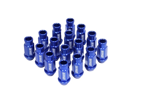Blackworks Forged Lug Nuts - 12x1.5 Blue Set Of 16 Pcs
