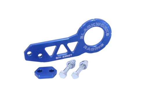 Blackworks Rear Tow Hook with Limited Blue