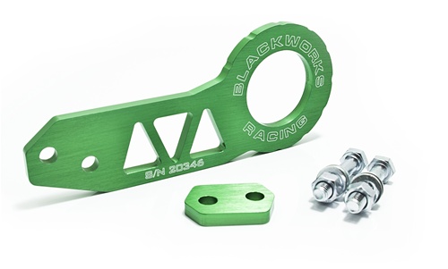 Blackworks Rear Tow Hook with Limited Green