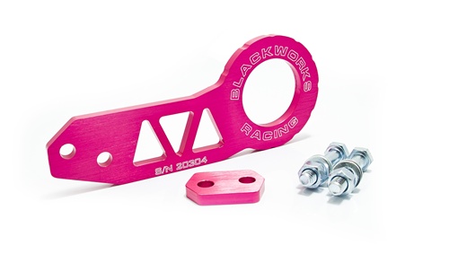 Blackworks Rear Tow Hook with Limited Pink