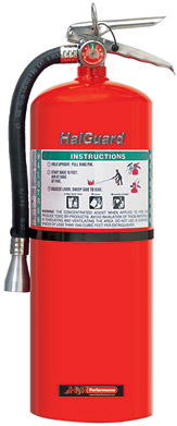 H3R Performance HG1100R Red Clean Agent Fire Extinguisher - Click Image to Close