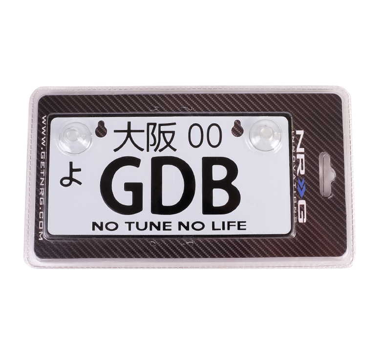 NRG MP-001-GDB JDM Mini License Plate for GDB