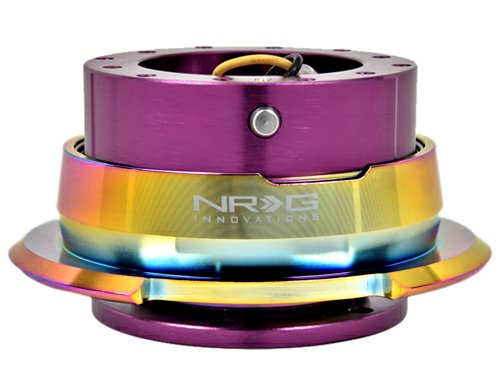 NRG SRK-280PP-MC Quick Release - Purple Body/Neo-Chrome Ring