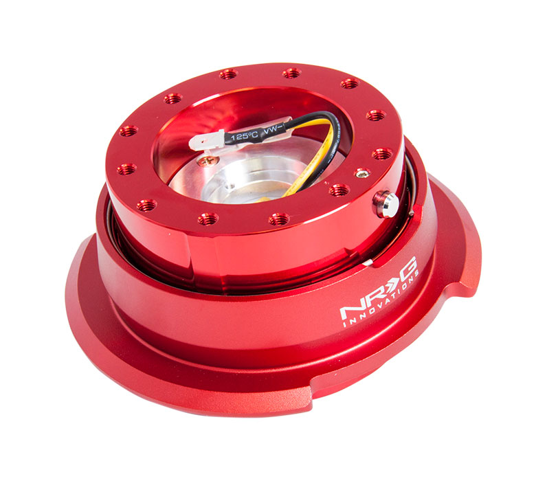 NRG SRK-280RD Quick Release Kit - Red/Red Ring