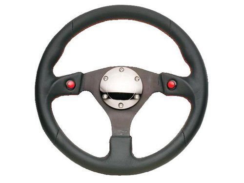 NRG ST-007S Sport Suede Steering Wheel 320mm w/ Dual Button