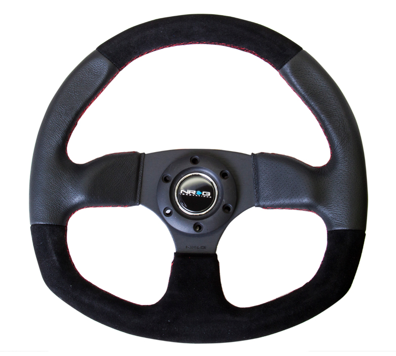 NRG ST-009S Sport Suede Steering Wheel Oval 320mm