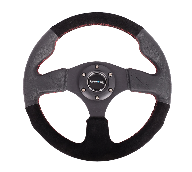 NRG ST-012R/S Sport Leather/Suede Steering Wheel 320mm