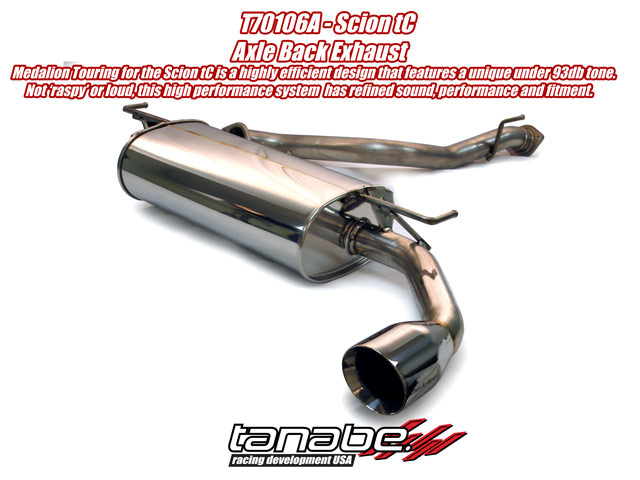 Tanabe Medalion Touring Cat Back Exhaust for 05-10 Scion tC