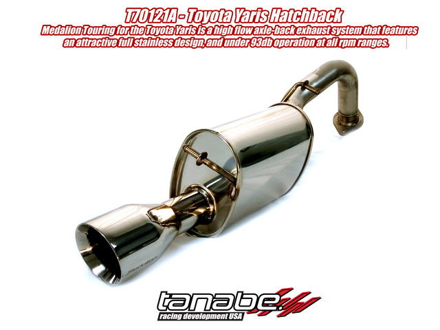 Tanabe Medalion Touring Cat Back Exhaust for 07-11 Toyota Yaris