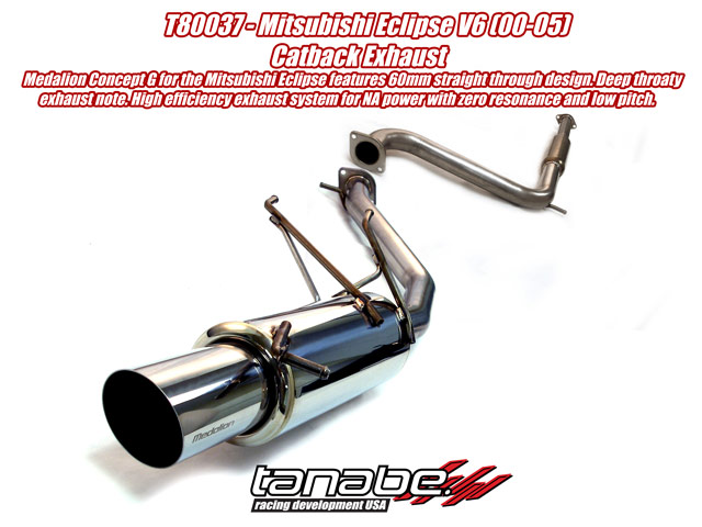 Tanabe Concept G Cat Back Exhaust for 00-05 Mitsubishi Eclipse