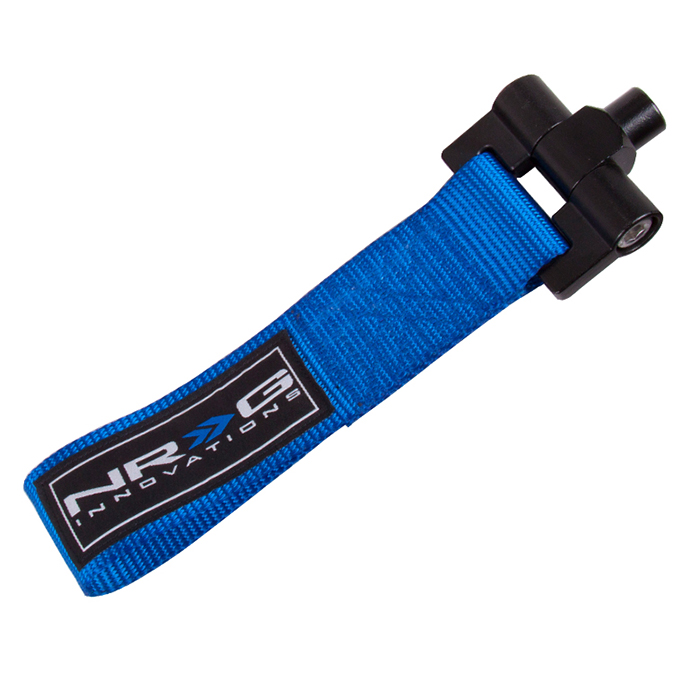 NRG TOW-130BL Bolt in Tow Strap - Blue for 2000-2008 Honda