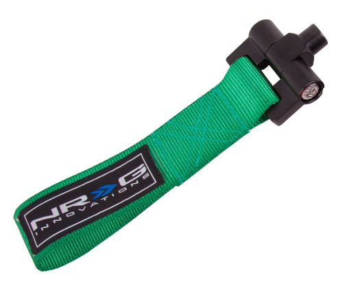 NRG TOW-163GN Bolt in Tow Strap - Green for 2004-2007 Mazda 3 - Click Image to Close