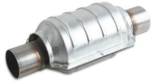 Vibrant Oval Ceramic Core Catalytic Converter 2.25" inlet/outlet
